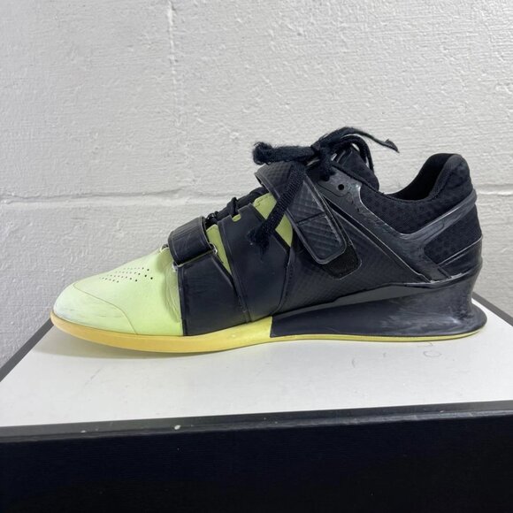 Reebok Legacy Lifter BS9665 Black Neon Volt Green Training Sneaker Shoes Mens 12 - Picture 5 of 12